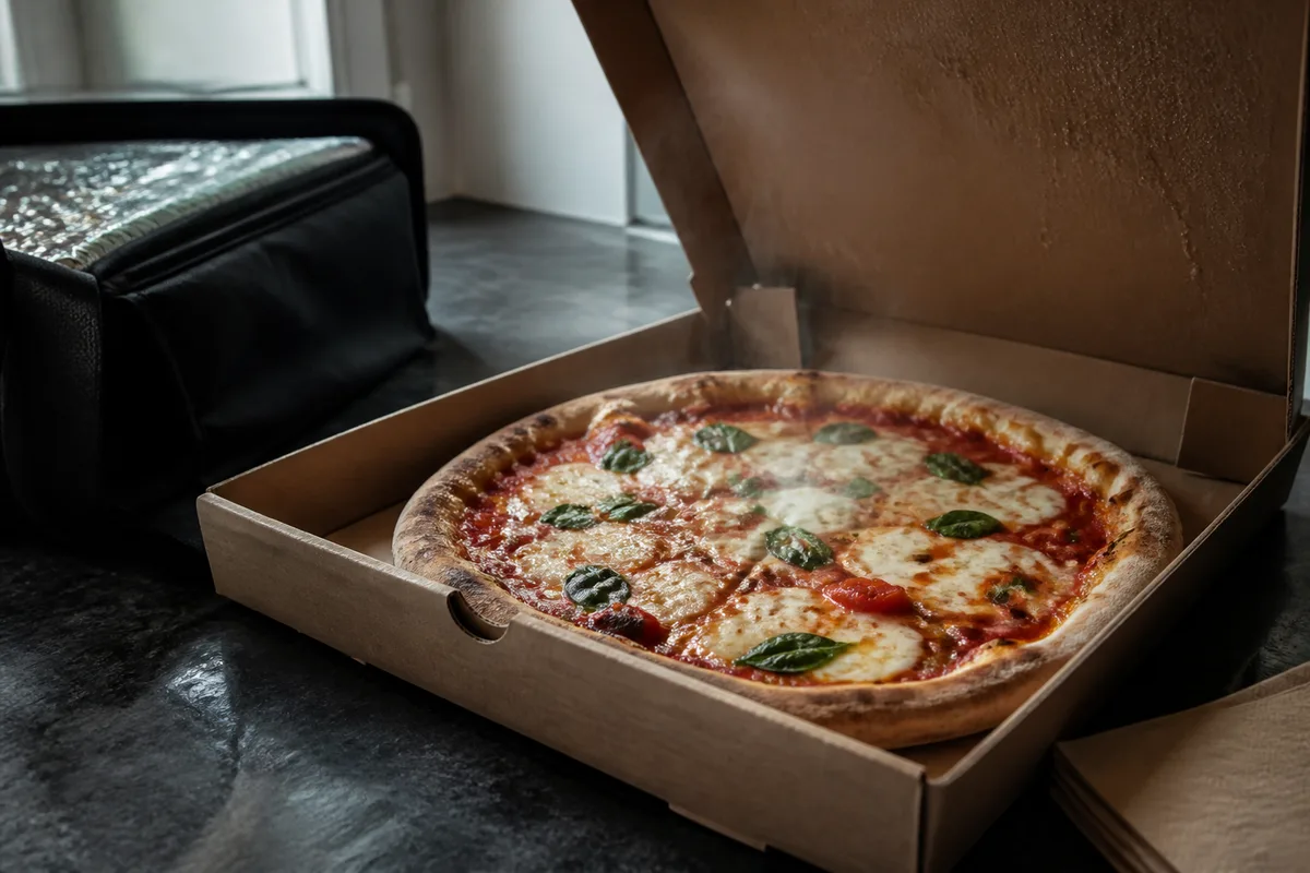 Livraison de pizza à domicile, ce qui décide de la qualité à l'arrivée
